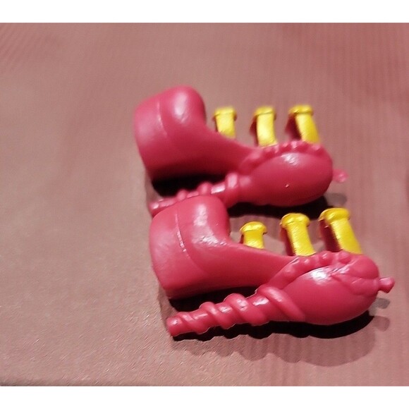 Ever After High Doll Shoes 1st Chapter Apple red Gold high heels only - Picture 5 of 5